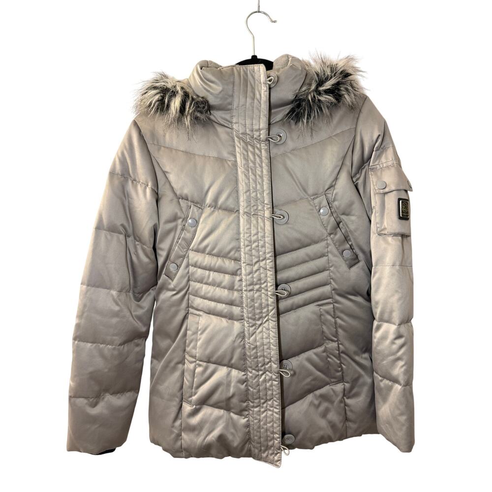 ZeroXposur Women's Silver-Gray Winter Puffer Jacket - S